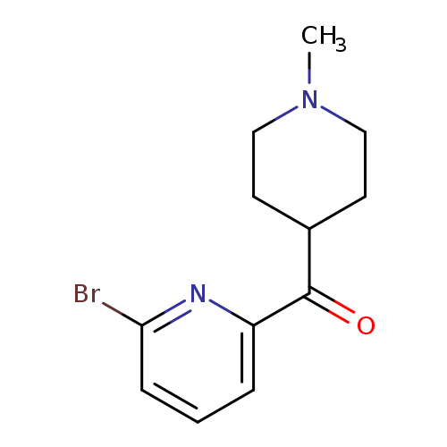 CN1CCC(CC1)C(=O)c1cccc(n1)Br