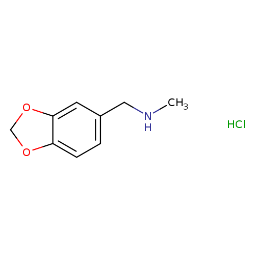 CNCc1ccc2c(c1)OCO2.Cl