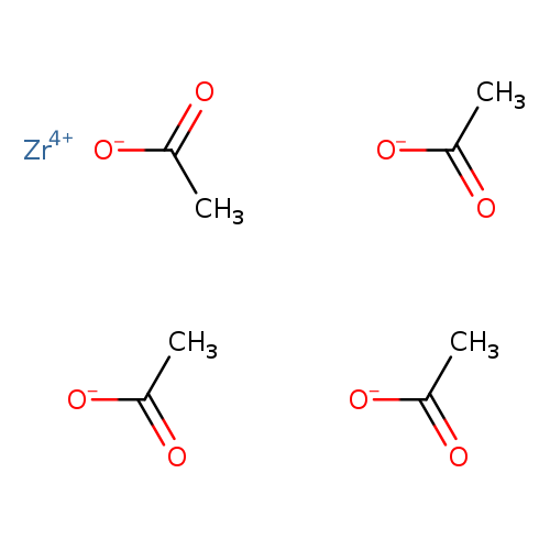 [O-]C(=O)C.[O-]C(=O)C.[O-]C(=O)C.[O-]C(=O)C.[Zr+4]