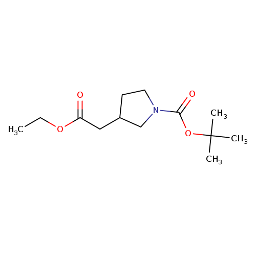 CCOC(=O)CC1CCN(C1)C(=O)OC(C)(C)C