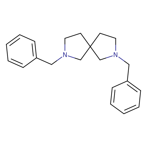 c1ccc(cc1)CN1CCC2(C1)CCN(C2)Cc1ccccc1