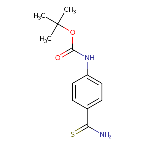 O=C(Nc1ccc(cc1)C(=S)N)OC(C)(C)C