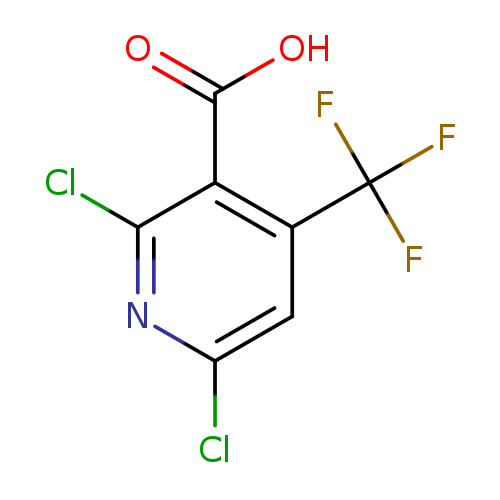 Clc1nc(Cl)c(c(c1)C(F)(F)F)C(=O)O
