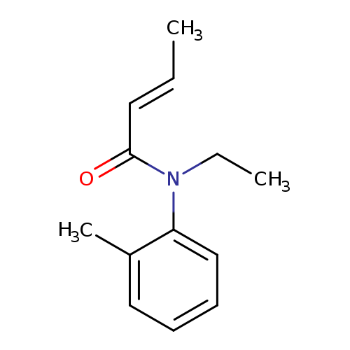 C/C=C/C(=O)N(c1ccccc1C)CC