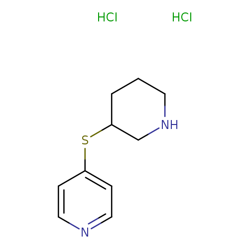 C1CCC(CN1)Sc1ccncc1.Cl.Cl