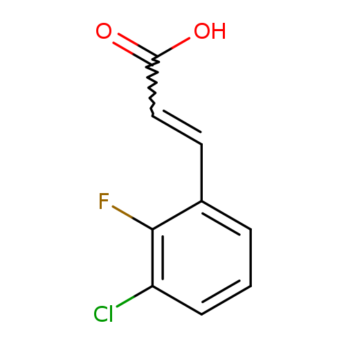 OC(=O)C=Cc1cccc(c1F)Cl