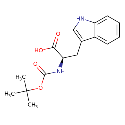 O=C(OC(C)(C)C)N[C@@H](C(=O)O)Cc1c[nH]c2c1cccc2