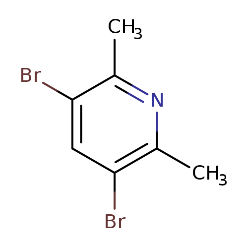 Brc1cc(Br)c(nc1C)C