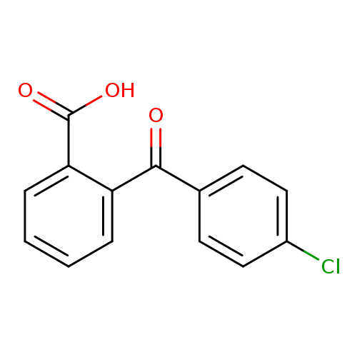 Clc1ccc(cc1)C(=O)c1ccccc1C(=O)O