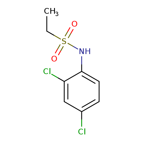 CCS(=O)(=O)Nc1ccc(cc1Cl)Cl