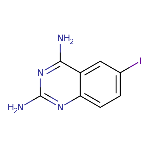 Ic1ccc2c(c1)c(N)nc(n2)N