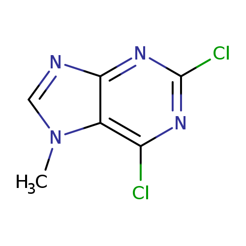 Clc1nc(Cl)c2c(n1)ncn2C