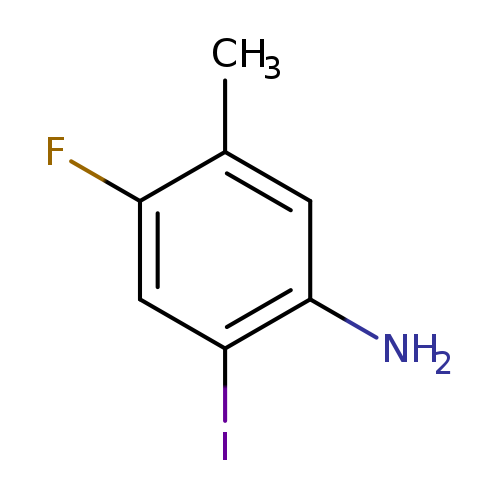 Fc1cc(I)c(cc1C)N