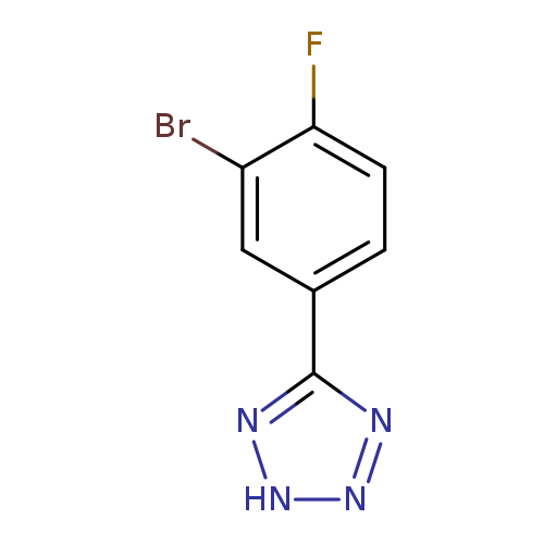 Fc1ccc(cc1Br)c1n[nH]nn1