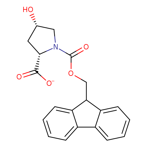 O[C@@H]1CN([C@@H](C1)C(=O)[O-])C(=O)OCC1c2ccccc2c2c1cccc2