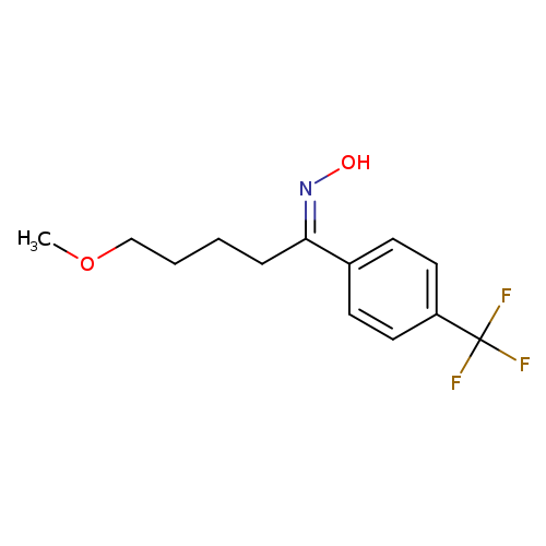 COCCCC/C(=N/O)/c1ccc(cc1)C(F)(F)F