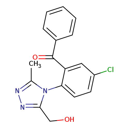 OCc1nnc(n1c1ccc(cc1C(=O)c1ccccc1)Cl)C