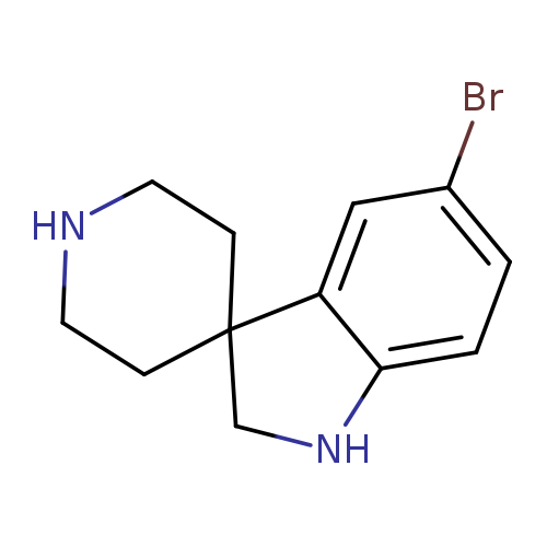 Brc1ccc2c(c1)C1(CCNCC1)CN2