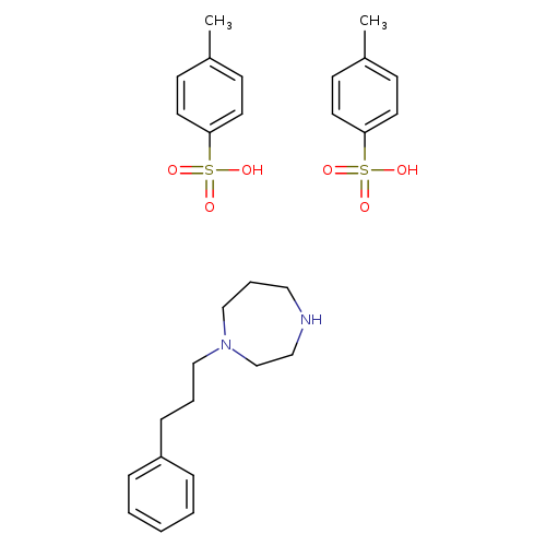 N1CCCN(CC1)CCCc1ccccc1.Cc1ccc(cc1)S(=O)(=O)O.Cc1ccc(cc1)S(=O)(=O)O