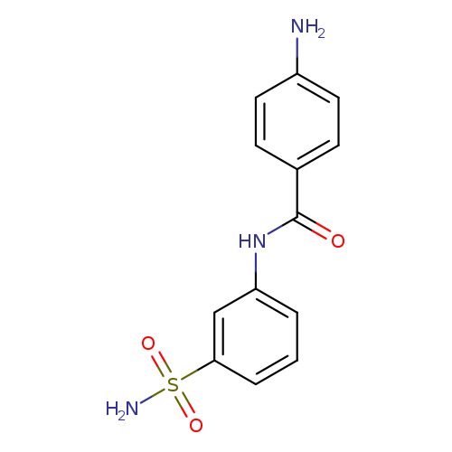 Nc1ccc(cc1)C(=O)Nc1cccc(c1)S(=O)(=O)N