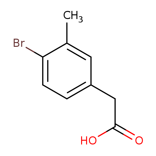 OC(=O)Cc1ccc(c(c1)C)Br