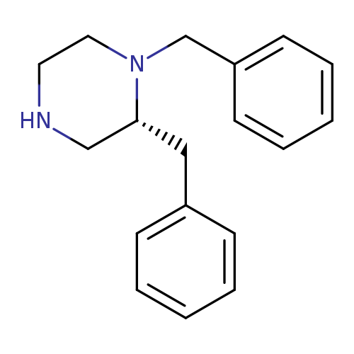 c1ccc(cc1)CN1CCNC[C@H]1Cc1ccccc1