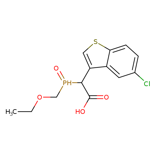 CCOCP(=O)C(c1csc2c1cc(Cl)cc2)C(=O)O