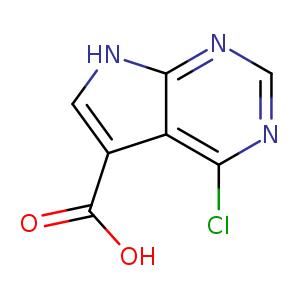 OC(=O)c1c[nH]c2c1c(Cl)ncn2