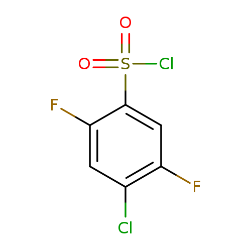 Fc1cc(c(cc1Cl)F)S(=O)(=O)Cl