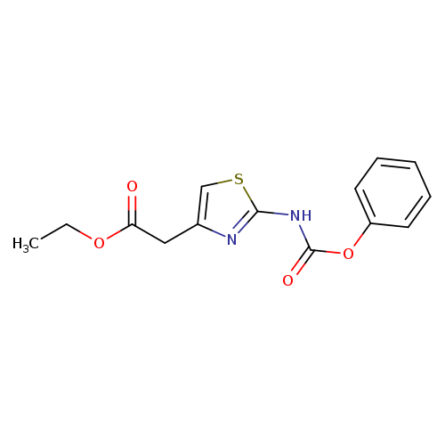 CCOC(=O)Cc1csc(n1)NC(=O)Oc1ccccc1
