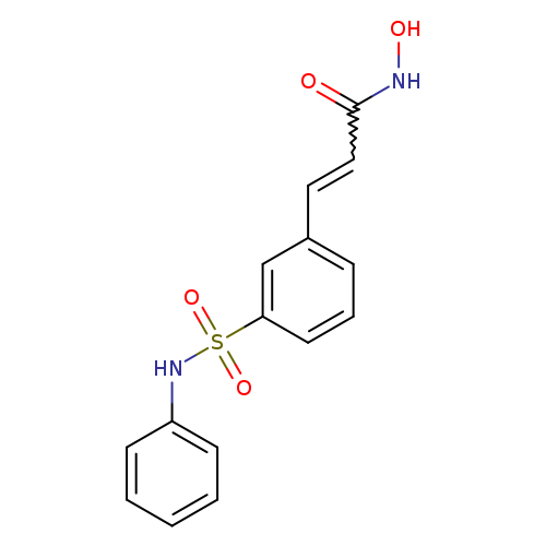 ONC(=O)C=Cc1cccc(c1)S(=O)(=O)Nc1ccccc1