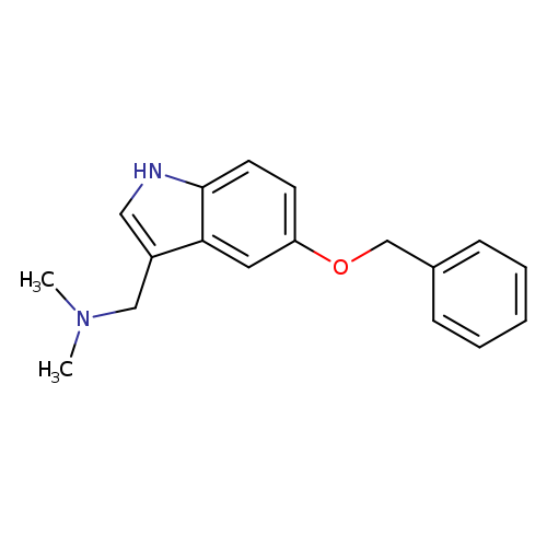 CN(Cc1c[nH]c2c1cc(OCc1ccccc1)cc2)C