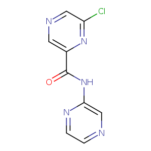 Clc1cncc(n1)C(=O)Nc1nccnc1