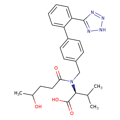 CC(CCC(=O)N([C@H](C(=O)O)C(C)C)Cc1ccc(cc1)c1ccccc1c1n[nH]nn1)O