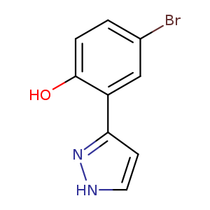 Brc1ccc(c(c1)c1cc[nH]n1)O