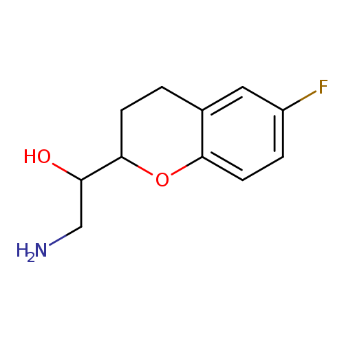 NCC(C1CCc2c(O1)ccc(c2)F)O