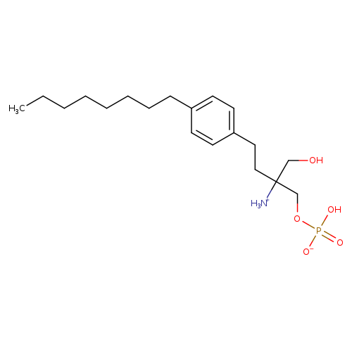 CCCCCCCCc1ccc(cc1)CCC(COP(=O)(O)[O-])(CO)[NH3+]