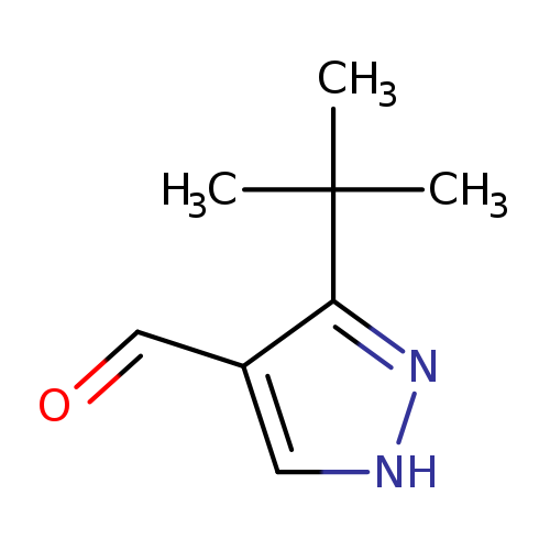 O=Cc1c[nH]nc1C(C)(C)C