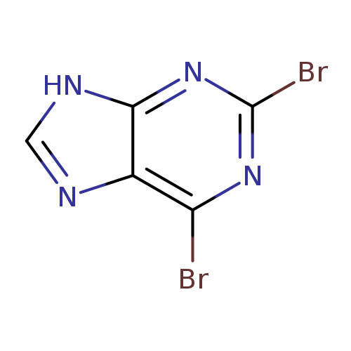 Brc1nc(Br)c2c(n1)[nH]cn2