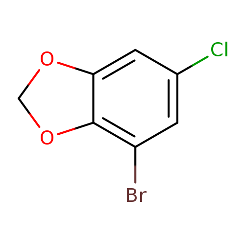 Clc1cc(Br)c2c(c1)OCO2