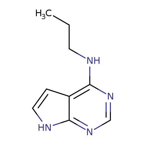CCCNc1ncnc2c1cc[nH]2