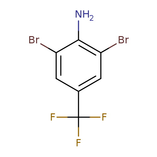 Nc1c(Br)cc(cc1Br)C(F)(F)F