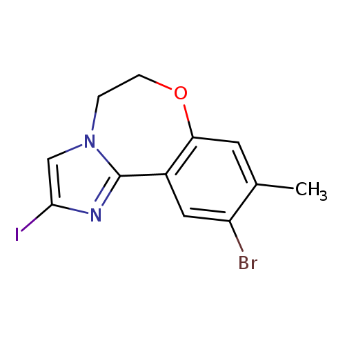 Ic1cn2c(n1)c1cc(Br)c(cc1OCC2)C