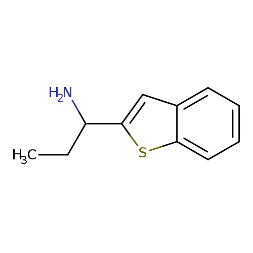 CCC(c1cc2c(s1)cccc2)N