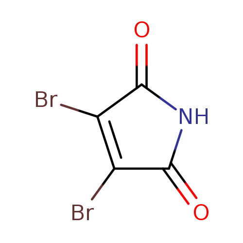 O=C1NC(=O)C(=C1Br)Br