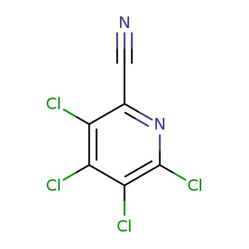 N#Cc1nc(Cl)c(c(c1Cl)Cl)Cl