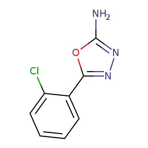 Nc1nnc(o1)c1ccccc1Cl