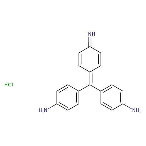 N=C1C=CC(=C(c2ccc(cc2)N)c2ccc(cc2)N)C=C1.Cl