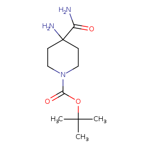 O=C(N1CCC(CC1)(N)C(=O)N)OC(C)(C)C