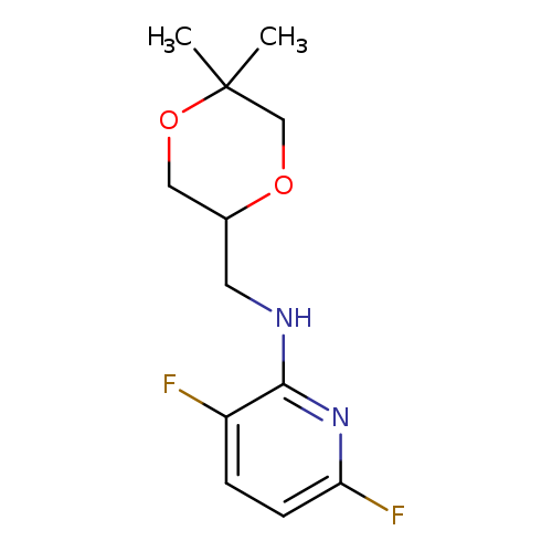 CC1(C)OCC(OC1)CNc1nc(F)ccc1F